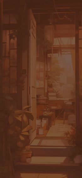 Sunlit Warm Room Brown Wallpaper Aesthetic