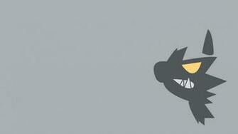 Poochyena Minimalism Simple Background Wallpaper Anime