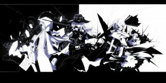 Marisa Monochrome Hoodies Anime Badass HD Wallpaper Of Manga