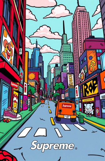 Supreme Cartoon Wallpaper
