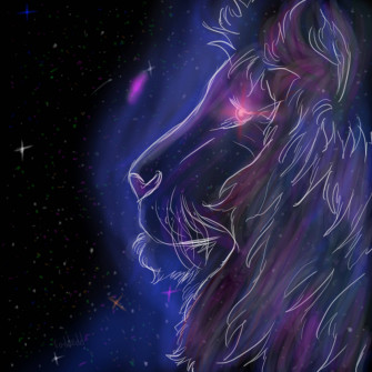 Galaxy Lion Wallpaper