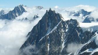 Wallpaper Mountains Fog Sky Snow Peaks 4k Ultra HD