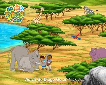 Go Diego In Africa Wallpaper