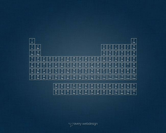 Periodic Table Denim Wallpaper In Blue By Averywebdesign