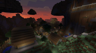 Minecraft Village Wallpaper