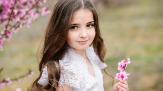 Little Cute Girl 4k HD Wallpaper Image Photos And Picture