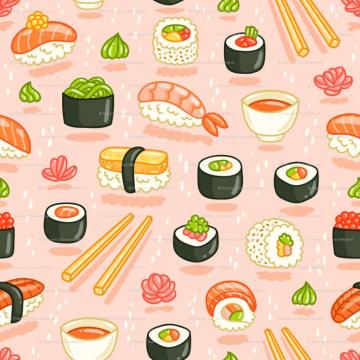 Kawaii Sushi Wallpaper On