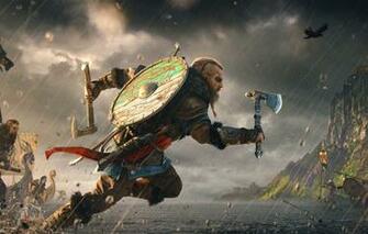 Wallpaper Battle Assassin S Creed The Vikings