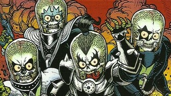 Mars Attacks Kiss Computer Wallpaper Desktop Background