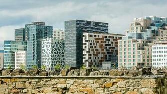 Beautiful Buildings In Oslo Wallpaper And Image