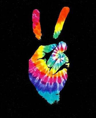 Amazon Tie Dye Peace Sign Hand Composition Notebook Journal