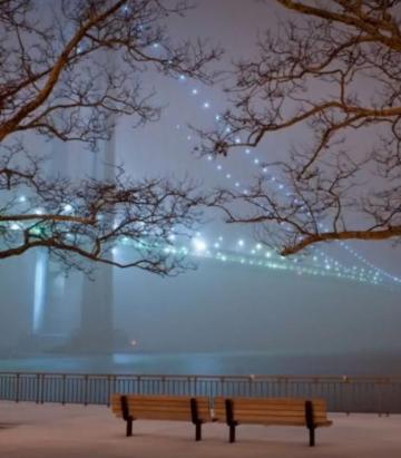 Verrazano Bridge Bay Ridge Brooklyn Winter Wallpaper