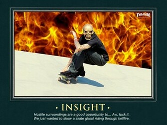 Thrasher Skateboard Magazine Motivational Wallpaper