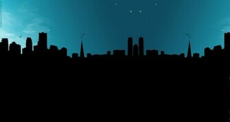 City Silhouette Background Evolutions