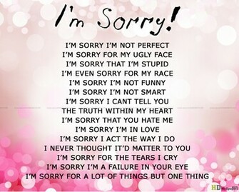Sorry Thought About Love Wallpaper HD