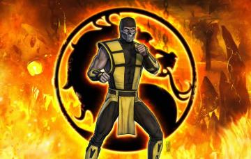 Wallpaper Fantasy Fire Art Flame Logo Ultimate Mortal Kombat