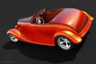 Orange Street Rod Cars Machines Technics Wallpaper