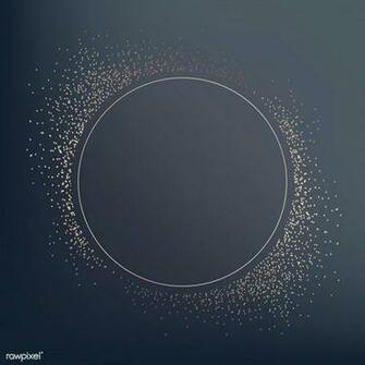 Premium Vector Of Gold Round Badge On Blue Background