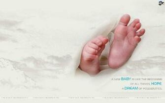 Cute Baby Feet Wallpaper