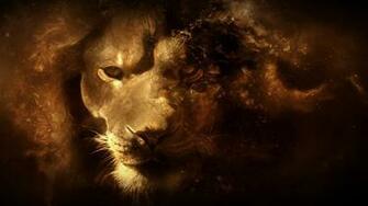 Lion Vector Art 1080p HD Wallpaper