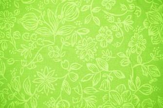 Lime Green Fabric With Floral Pattern Texture High Resolution