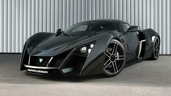 Wallpaper Marussia Sports Car Black