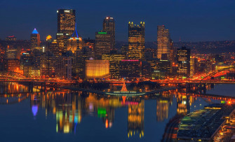Pittsburgh Skyline Composite Photo Wallpaper