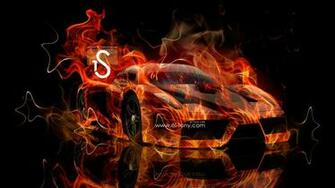 Ferrari Enzo Fire Car Abstract Smoke HD Wallpaper Design By Tony