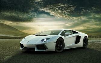 White Lamborghini Aventador Wallpaper HD