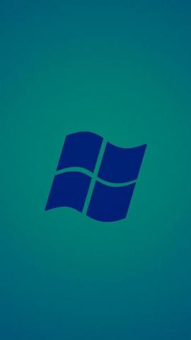 Microsoft Windows Blue Logo iPhone Wallpaper
