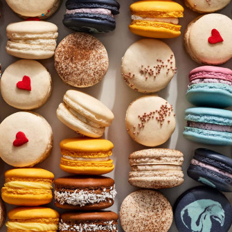 Stunning French Macaron Heart Design Ikg0ay1b4uoiof0t Wallpaper