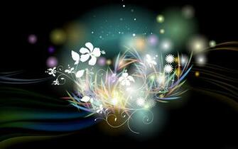 Digital Light Fractal Background World Wallpaper Collection