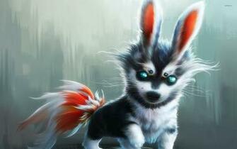 Cute Wolf Cub Wallpaper Digital Art