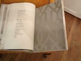 Thibaut Downing Gate Metallic Silver On Grey Pg In Neutral