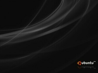 Ubuntu Black Papel De Parede Sobre