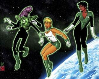 Green Lantern Arisia Soranik Natu And Salaak By Fastfood On