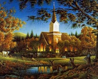 Idyllic Country Scenery Wallpaper