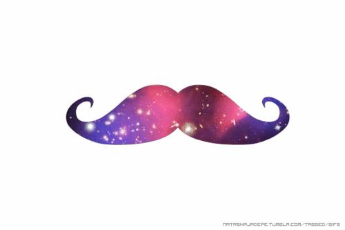 Galaxy Mustache We Heart It