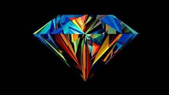 Geometry Justin Maller Black Background Diamond Wallpaper