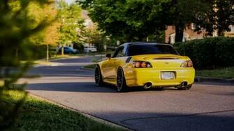 Wallpaper Honda S2000 Sunlight Yellow