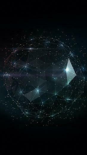 G3 HD Abstract Shiny Triangle Cage Lg Wallpaper