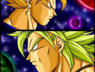Wallpaper Vegetto Vs Broly Dragon Ball Z