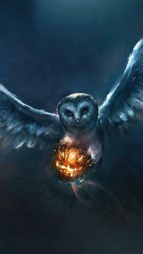 Animal Painting Owl Halloween Pumpkin iPhone 5s 5c