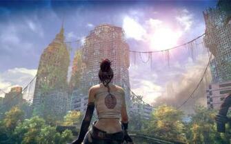 Lost Odyssey Skyscrappers Wallpaper Playstation Video Game
