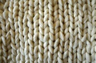 Hand Dyed Merino Wool Close Up Of Knitted Blanket
