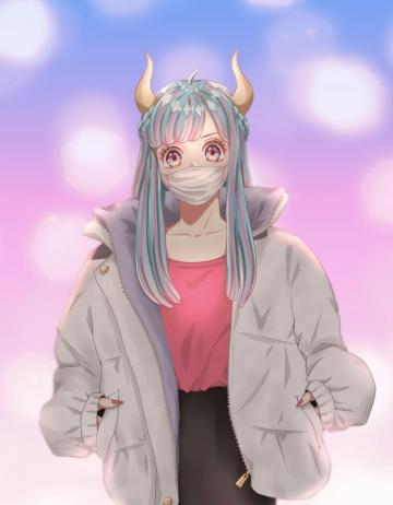 Safebooru 1girl Braid Coat Curled Horns Hands In Pockets Highres