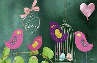 HD Love Birds Wallpaper
