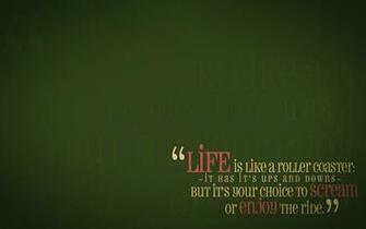 Green Quotes Life Enjoy Wallpaper
