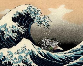 Monkey D Luffy One Piece The Great Wave Off Kanagawa