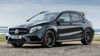 Mercedes Amg Gla Yellow Night Edition HD Wallpaper